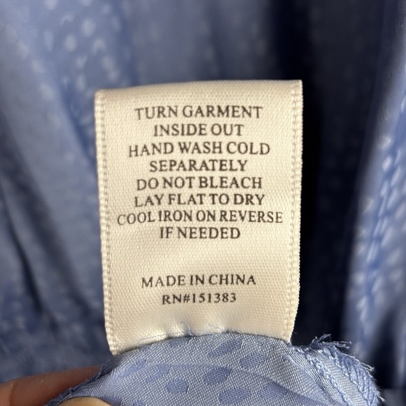 Current Air Anthropologie Periwinkle Cottagecore Tiered Dress Drop Waist Size M - Picture 5 of 7